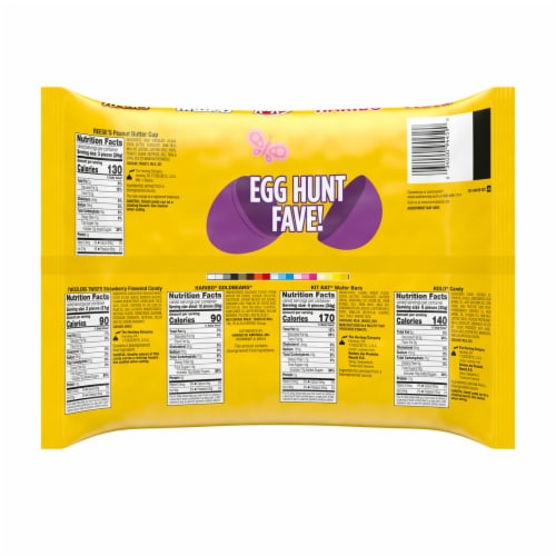 Hershey Assorted Flavored Easter Candy Bag Perspective: left