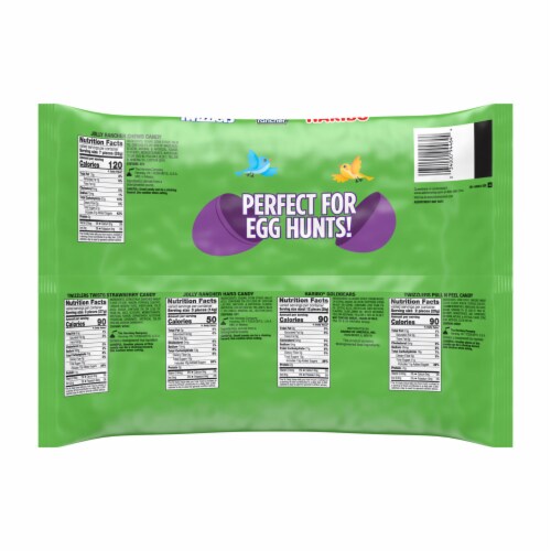 Hershey Assorted Fruit Flavored Easter Candy Bag Perspective: left
