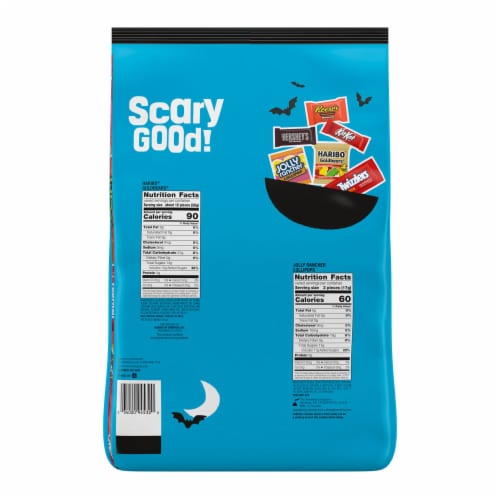 Hershey Miniatures Assorted Flavored Halloween Candy Bulk Bag Perspective: left