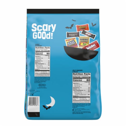 Hershey Miniatures Assorted Flavored Halloween Candy Bulk Bag Perspective: left