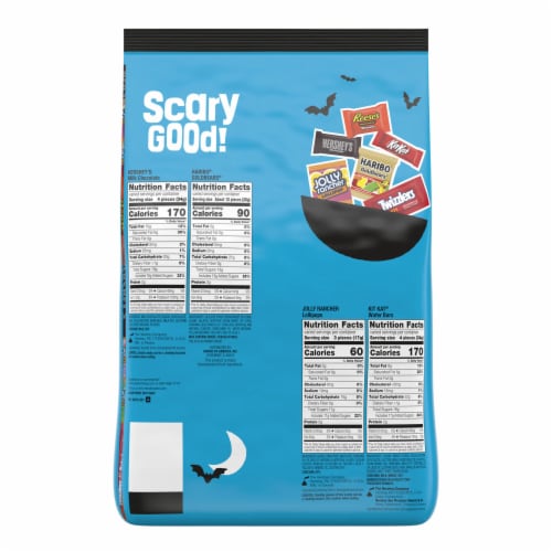 Hershey Miniatures Assorted Flavored Halloween Candy Bulk Bag Perspective: left