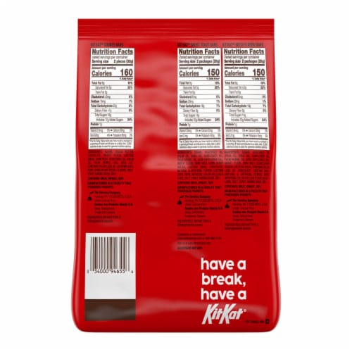 KIT KAT® Assorted Flavored Wafer Snack Size Halloween Candy Bag Perspective: left