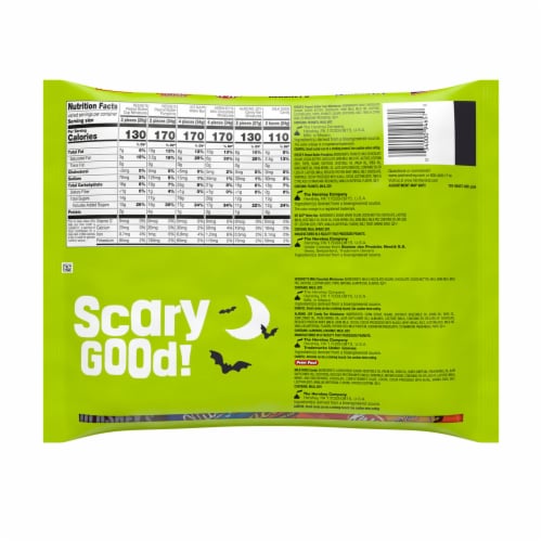 Hershey Assorted Flavored Halloween Candy Bag Perspective: left