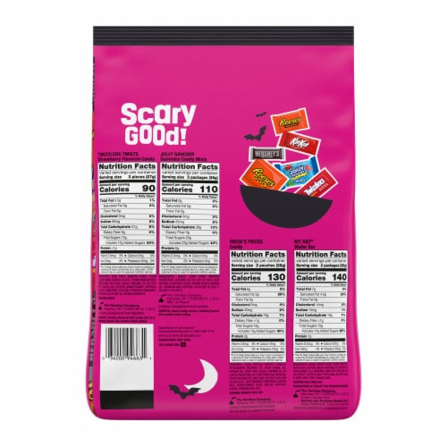Hershey Assorted Flavored Halloween Candy Bulk Bag Perspective: left