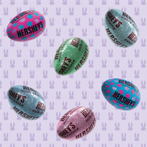 HERSHEY'S Assorted Chocolate and White Creme Eggs Easter Candy Variety Bag Perspective: left
