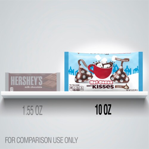 Hershey's Hot Cocoa Kisses Candy Perspective: left