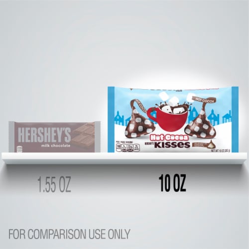 Hershey's Hot Cocoa Kisses Candy Perspective: left