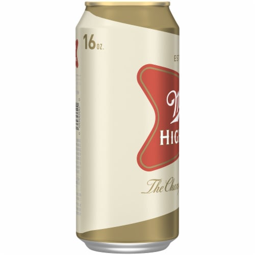 Miller High Life Beer American Lager Beer Perspective: left