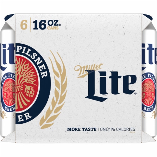 Miller Lite American Pilsner Light Lager Beer Perspective: left