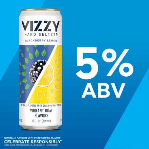Vizzy Hard Seltzer Berry Variety Pack Perspective: left