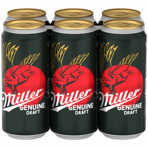 Miller Genuine Draft American Lager Beer Perspective: left