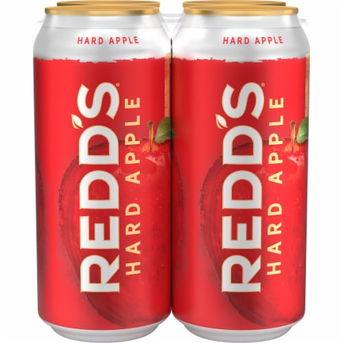 Redd's Hard Apple Ale Beer Perspective: left
