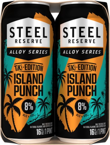 Steel Reserve Tiki Series Island Punch Beverage Perspective: left