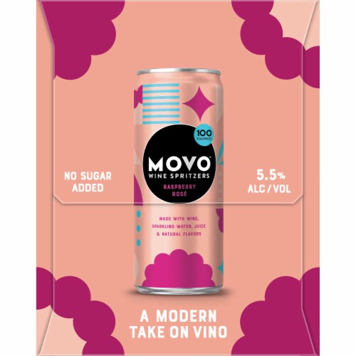 Movo™ Raspberry Rose Wine Spritzer Perspective: left
