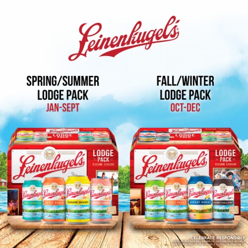 Leinenkugel's Lodge Summer Craft Beer Variety Pack Perspective: left