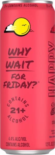 Happy Thursday™ Spike Strawberry Refresher Can Perspective: left