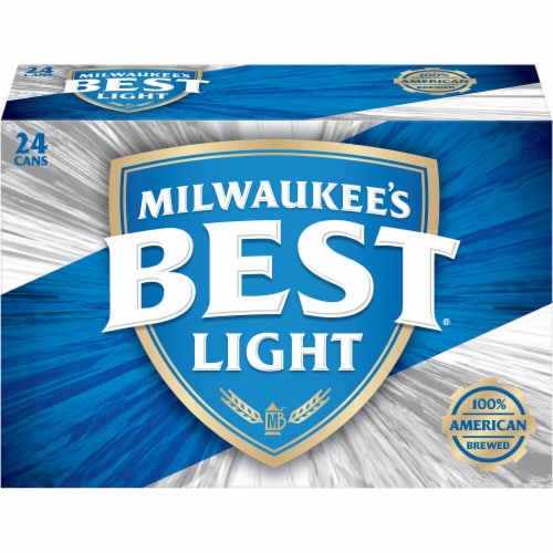 Milwaukee's Best Light American Lager Beer Perspective: left