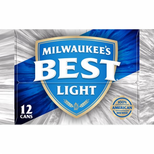 Milwaukee's Best Light American Lager Beer 12 Cans Perspective: left