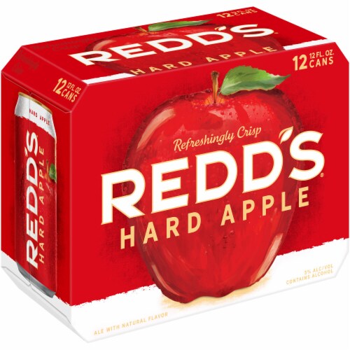 Redd's Hard Apple Ale Beer Perspective: left