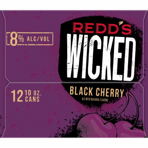 Redd's Wicked Black Cherry Ale Beer Perspective: left
