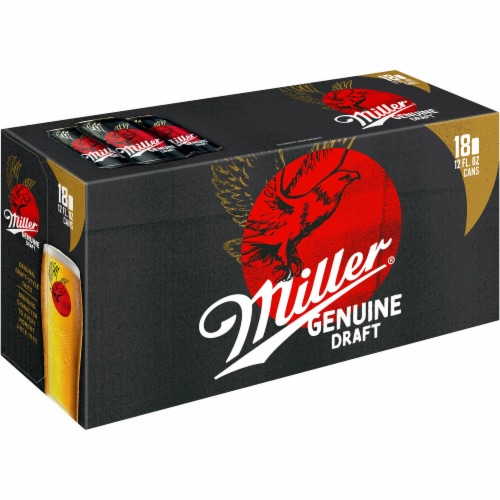 Miller Genuine Draft American Lager Beer Perspective: left
