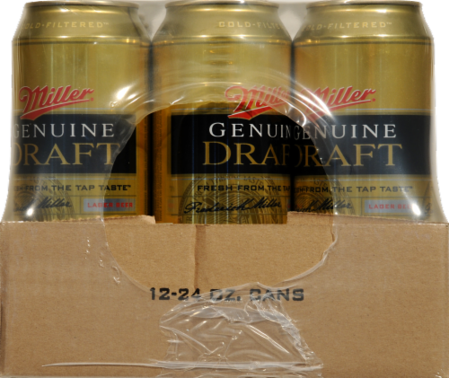 Miller Genuine Draft Beer Perspective: left