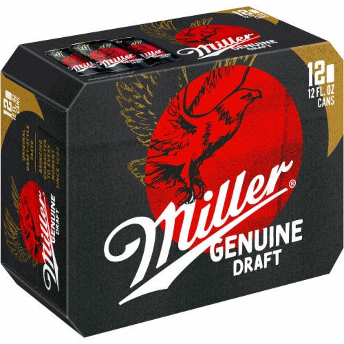 Miller Genuine Draft American Lager Beer Perspective: left
