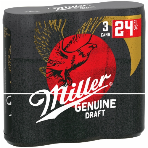Miller Genuine Draft American Lager Beer Perspective: left