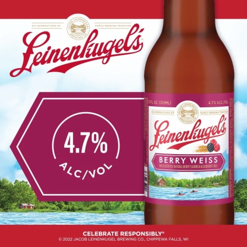 Leinenkugel's Berry Weiss Specialty Bottles Perspective: left