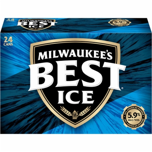 Milwaukee's Best Ice American Lager Beer Perspective: left