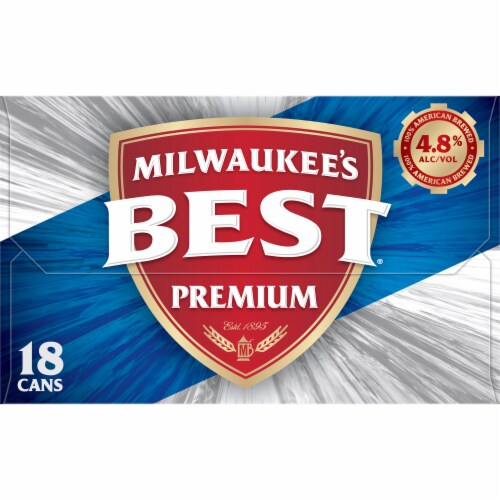 Milwaukee's Best Premium American Lager Beer 18 Cans Perspective: left