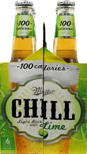 Miller Chill Light Lime Beer Perspective: left