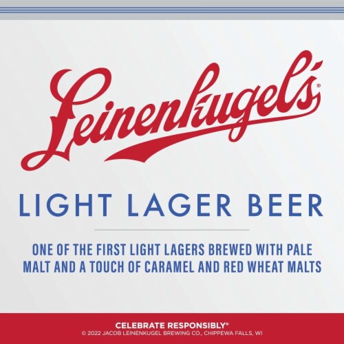 Leinenkugel's Light Pale Lager Beer Cans Perspective: left