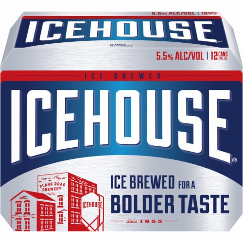 Icehouse American Lager Beer Perspective: left