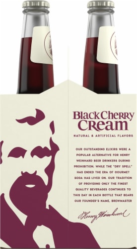 Henry Weinhard's Gourmet Black Cherry Cream Soda Perspective: left