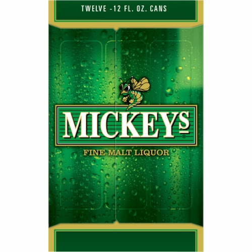 Mickey's® Fine Malt Liquor Ale Beer Perspective: left