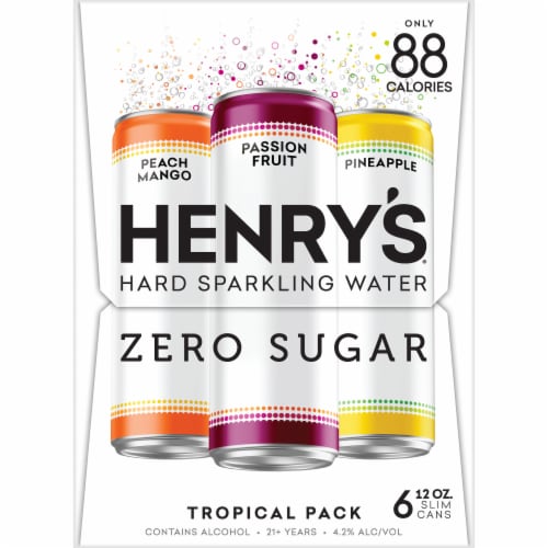 Henry's Hard Tropical Sparkling Water Seltzer Variety Pack Perspective: left