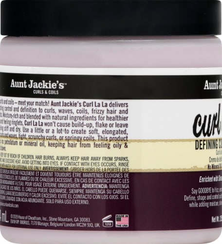Aunt Jackie's Curl La La Defining Curl Custard Perspective: left