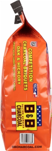 B&B Charcoal Oak & Hickory Charcoal Briquets Perspective: left