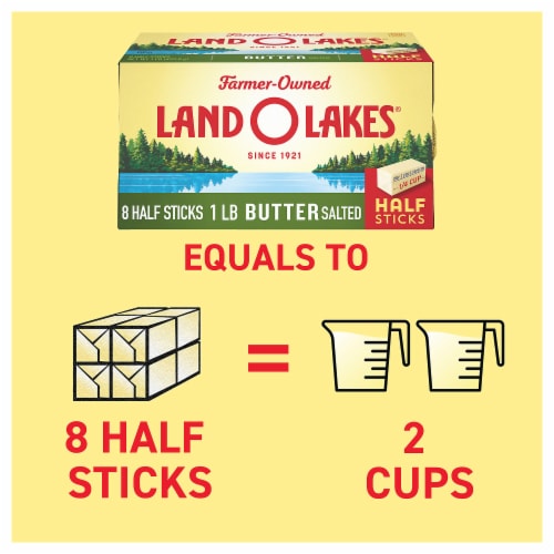 Land O Lakes® Salted Butter in Half Sticks Perspective: left