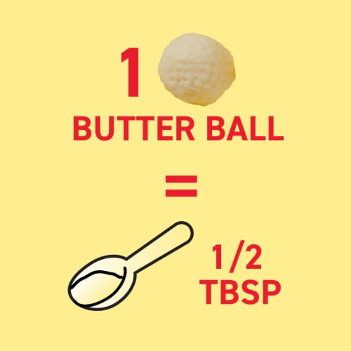 Land O Lakes® Salted Butter Balls Perspective: left