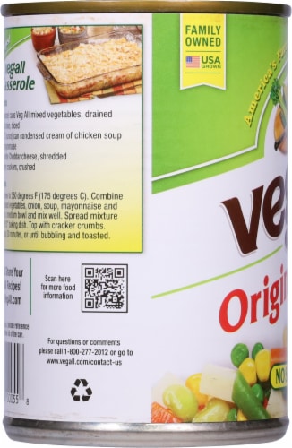 Veg-All® No Salt Added Original Mixed Vegetables Perspective: left