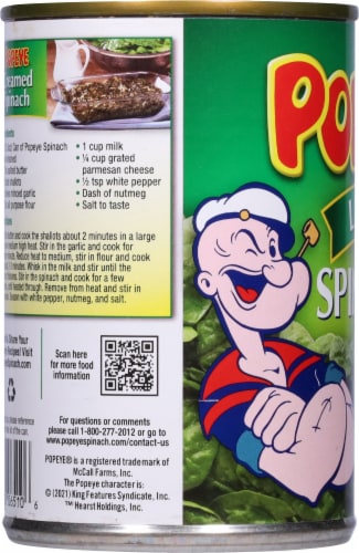 Popeye® Leaf Spinach Perspective: left