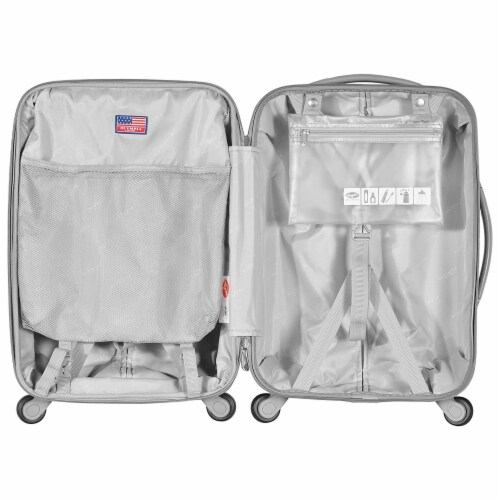 Olympia Denmark 21 Expandable Carry On 4 Wheel Spinner Luggage Suitcase