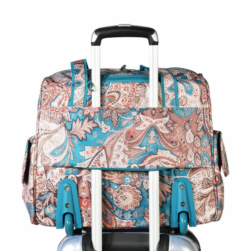 Olympia Deluxe Fashion Rolling Overnighter Luggage Suitcase with Handle ...