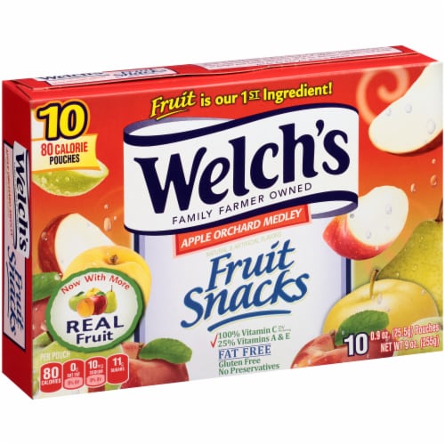 Welch's Apple Orchard Medley Fruit Snacks Perspective: left