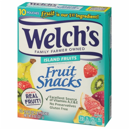 Welch's® Island Fruit Gummy Snacks Perspective: left