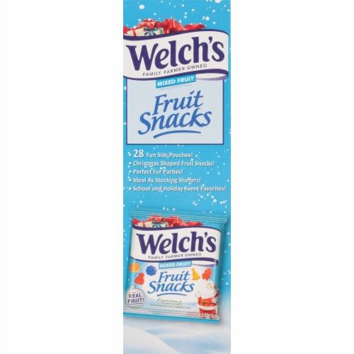 Welch's Mixed Fruit Christmas Fruit Snacks Perspective: left