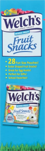 Welch's Mixed Fruit Easter Fruit Snacks 28 Count Perspective: left