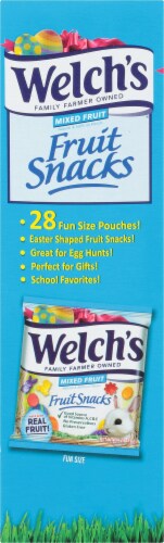 Welch's Mixed Fruit Easter Fruit Snacks 28 Count Perspective: left